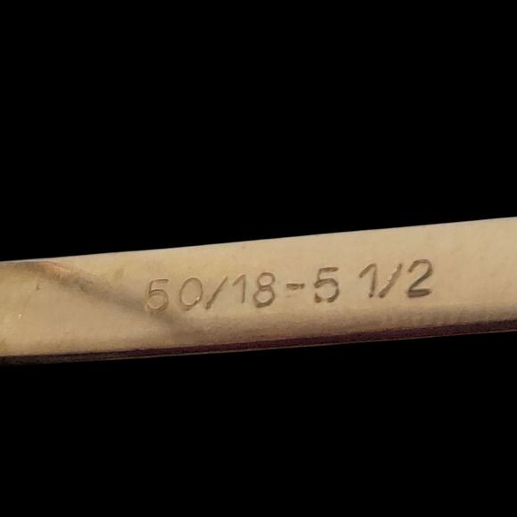 Frame France Heptagon 14K Eye Glasses Vintage Metal Wire Gold Stamped Eyeglasses - Picture 10 of 15